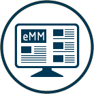 icono monitoreo de medios eMM